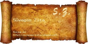 Süveges Zita névjegykártya